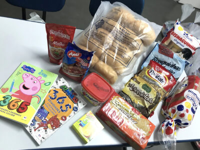 A Adesai realiza a entrega de kit alimentação
