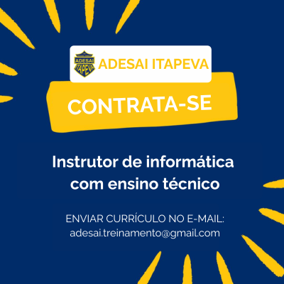 Vaga - Instrutor de informática